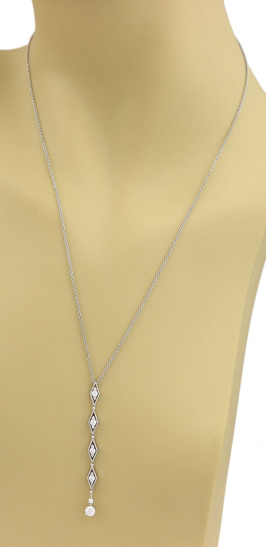 Hearts on Fire Assemblage diamond 18k White Gold Pendant Necklace