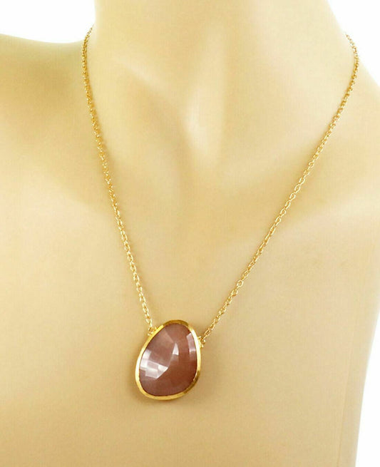 Gurhan Elements Moonstone 24k Gold Pendant Necklace