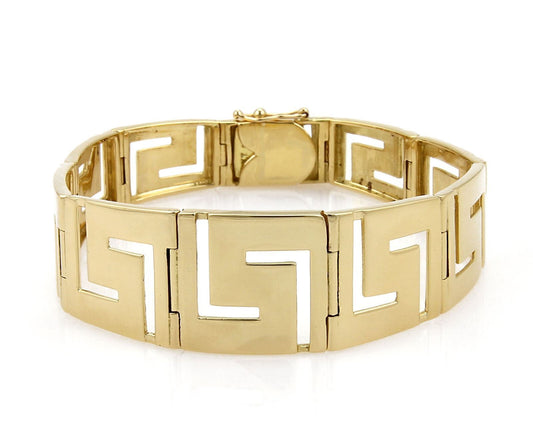 Graduated 18k Yellow Gold Open Link Bracelet