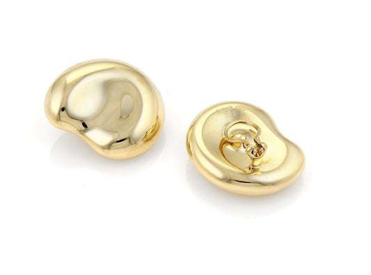 Tiffany & Co. Peretti 18k Yellow Gold Large Bean Clip On Earrings