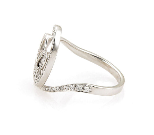 Louis Vuitton Idylle Blossom Diamond 18k Gold Monogram Ring - Size 7