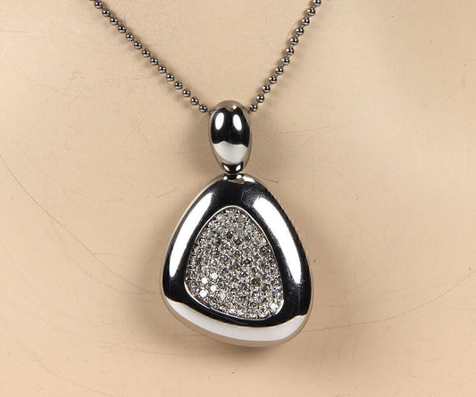 Roberto Coin Capri Plus Diamond Sterling Silver Pendant Necklace