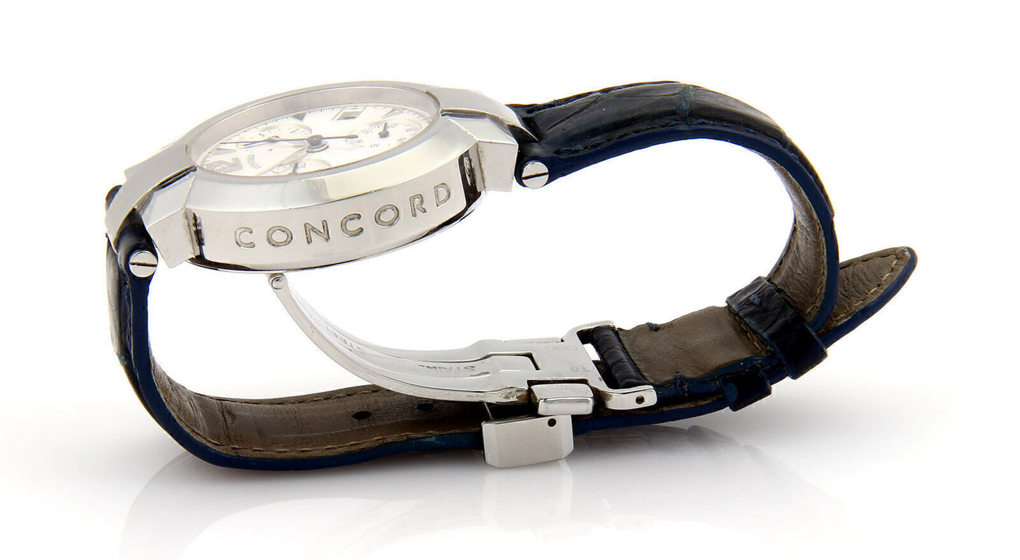 Concord La Scala Chronograph Watch in Stainless Steel Men's Watch