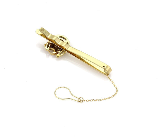 Carrera y Carrera Horse Shoe & Horse 18k Yellow Gold Tie Clip