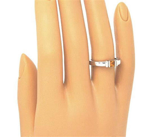 Di Modolo Citrine 18k White Gold Stack Ring - Size 6.5