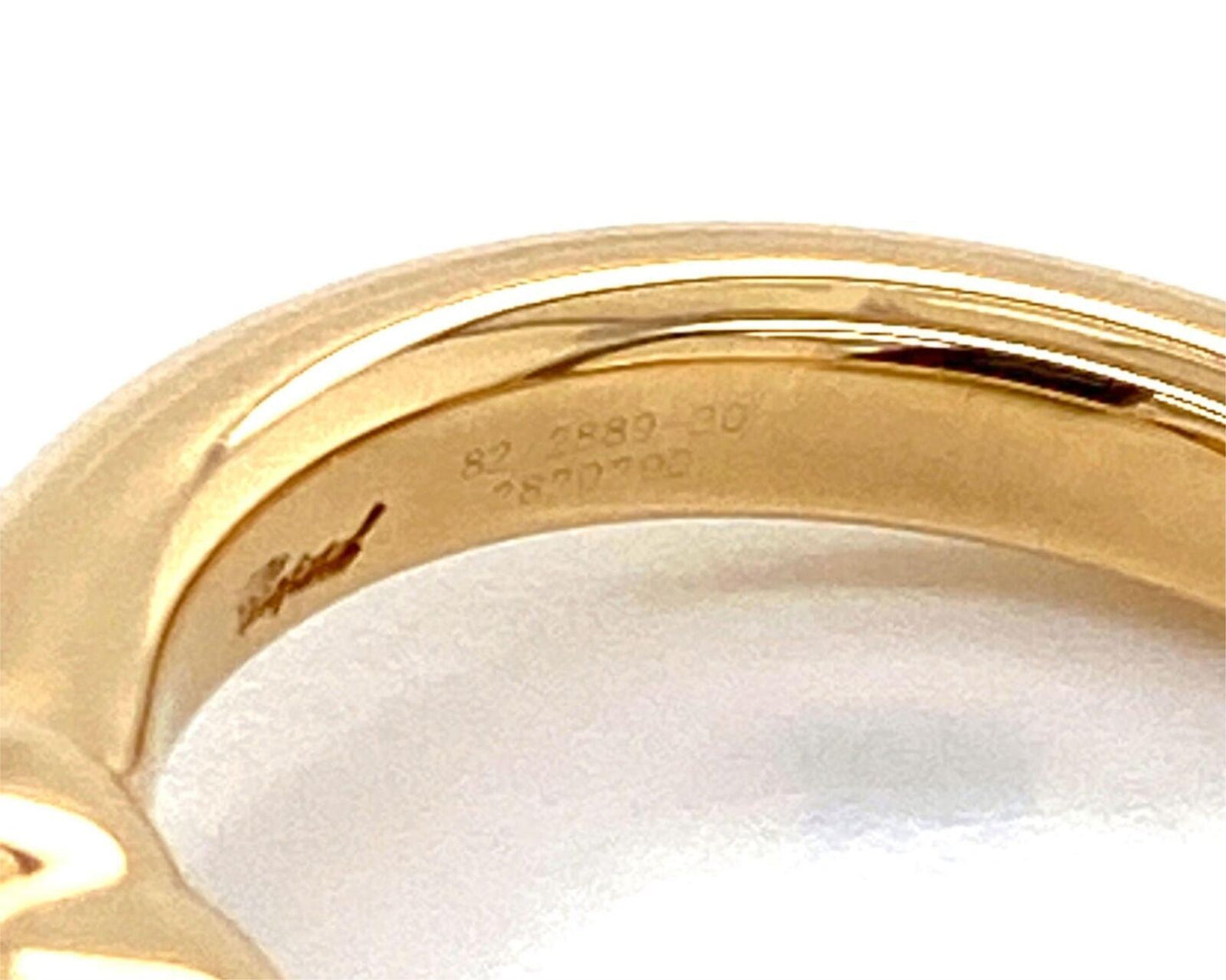 Chopard Happy Diamond 18k Yellow Gold One Diamond Heart Ring - Size 4.5