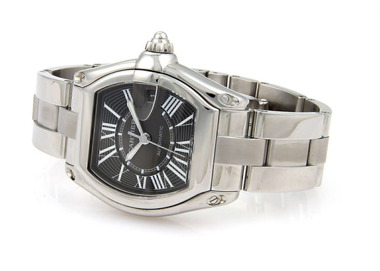 Cartier Roadster Automatic Stainless Steel Men's Wrist Watch