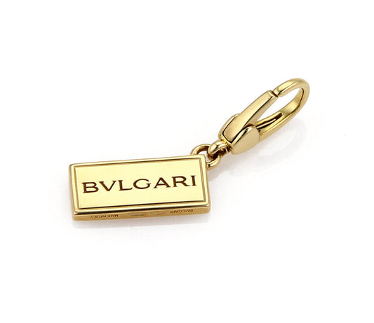 Bvlgari 18k Yellow Gold Fifth Ave Sign Charm Pendant