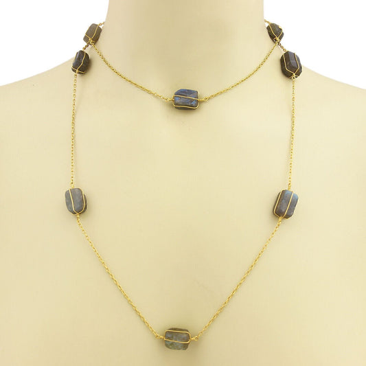 Gurhan BUNDLE Labradorite 24k Gold Chain Necklace