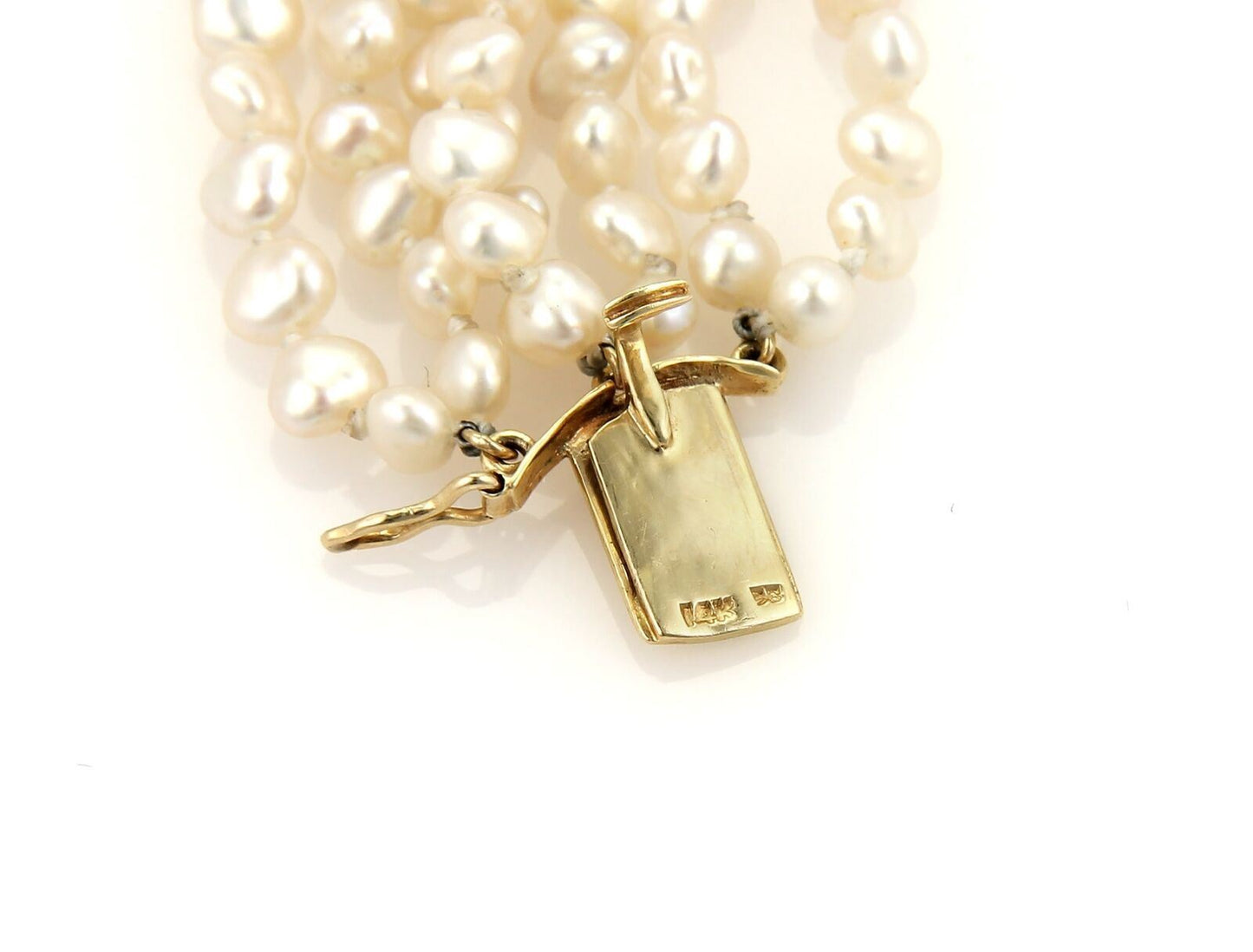 Pearls & Gems 14k Yellow Gold Multi Strand Necklace