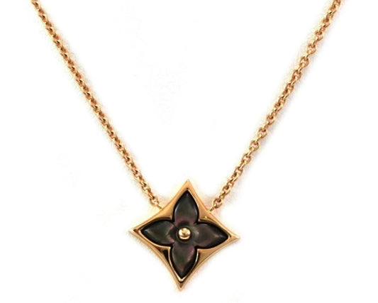 Louis Vuitton Blossom Star Mother-of-Pearl 18k Pink Gold Necklace