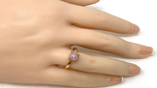 Tiffany & Co. Paloma Picasso Sugar Stacks Pink Sapphire 18k Pink Gold Ring Size 6