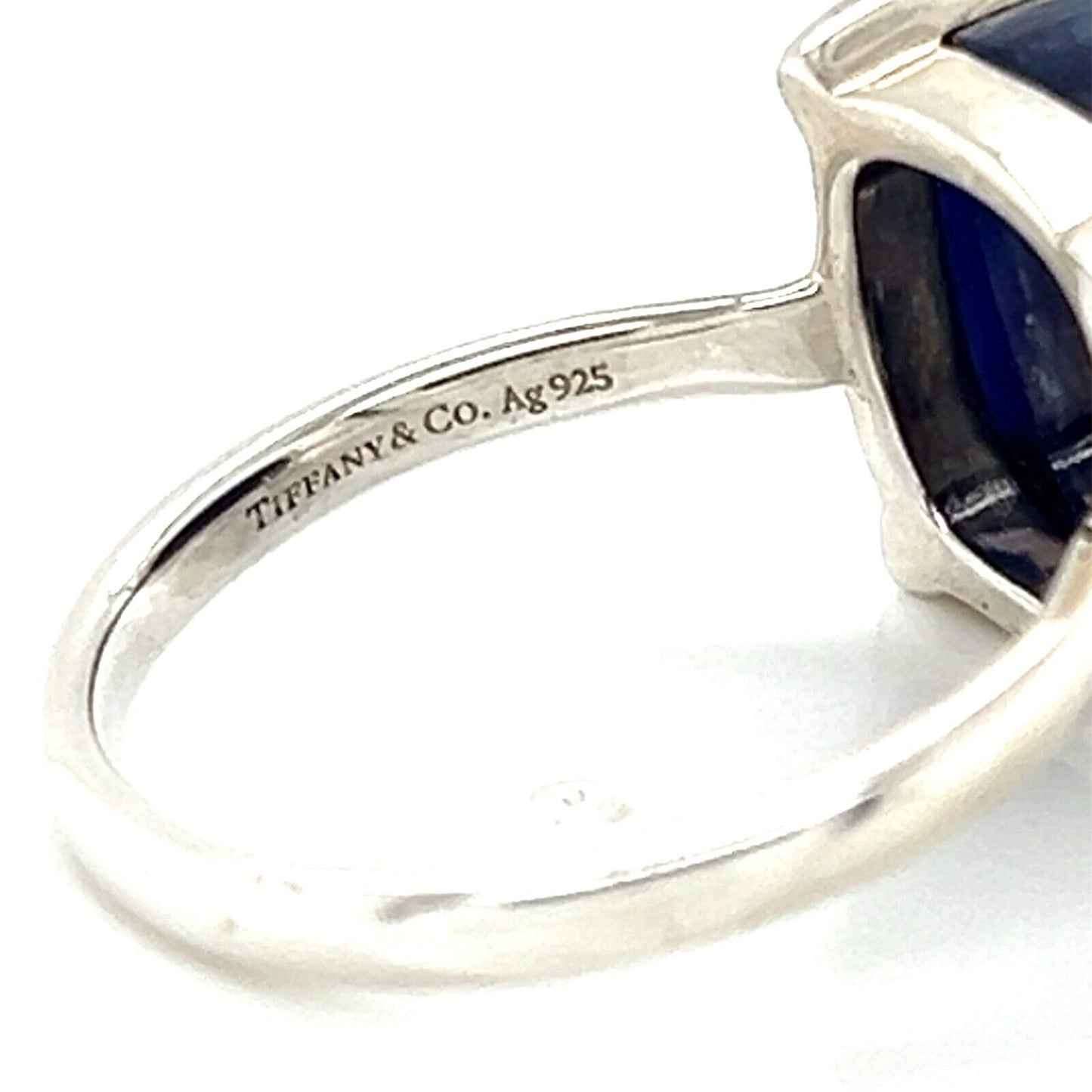 Tiffany & Co. Paloma Picasso Sugar Stacks Sodalite Sterling Silver Ring Size 7