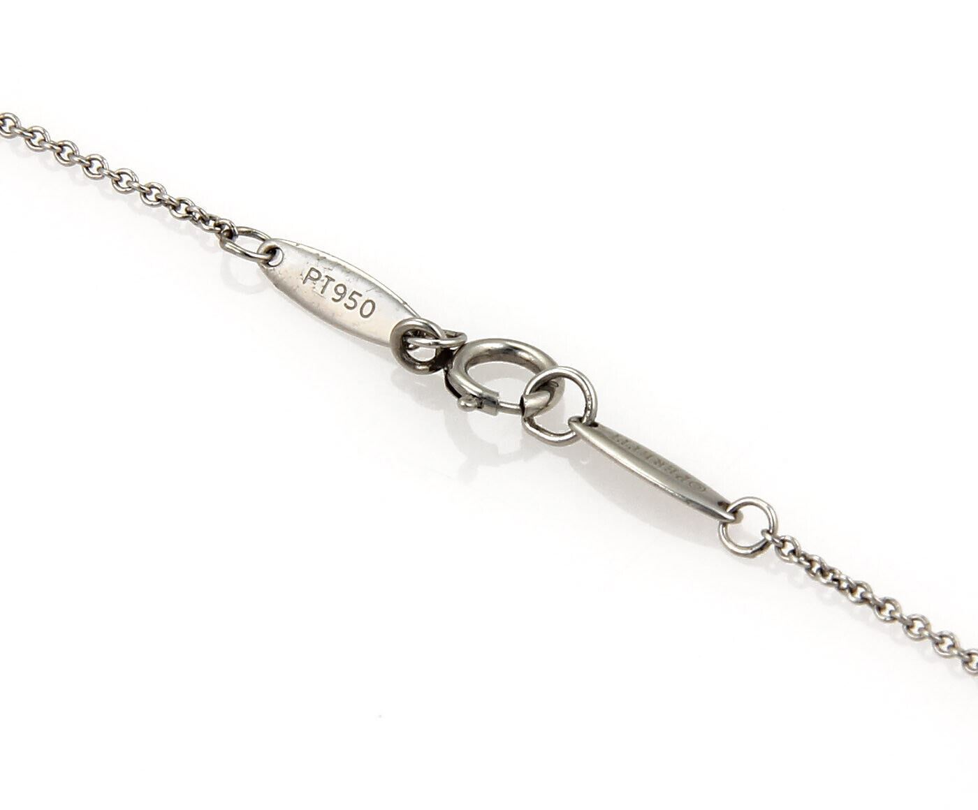 Tiffany & Co. Peretti Diamond By The Yard Platinum Chain Bracelet 8.5"