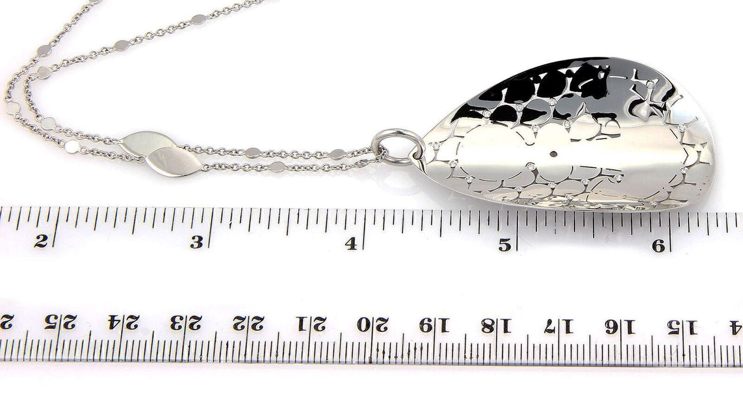 Pasquale Bruni Cruise 18k White Gold Diamond Pendant Necklace