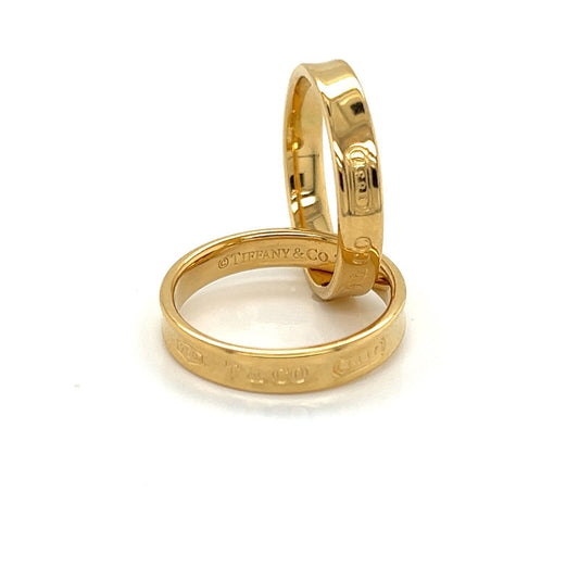 Tiffany & Co. 1837 Collection 18k Yellow Gold Interlaced Band Ring - Size 4.5