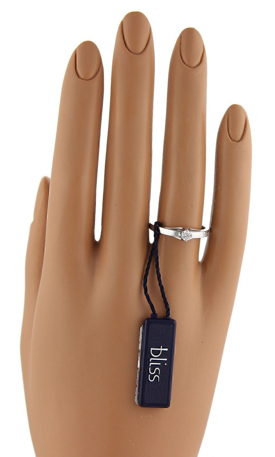 Bliss by Damiani KATE Solitaire Diamond 18k White Gold Ring - Size 7