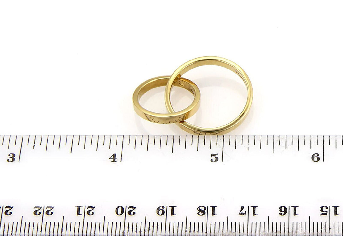 Tiffany & Co. Paloma Picasso Double Flat Circle 18k Yellow Gold Charm Pendant