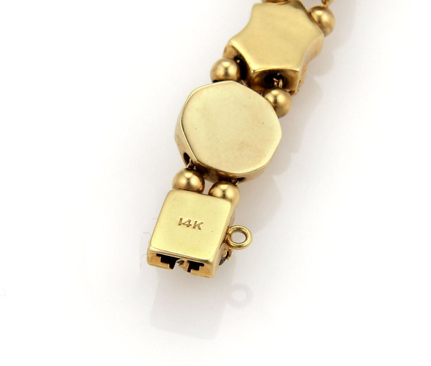 Multi Gems 14k Yellow Gold Slide Bracelet
