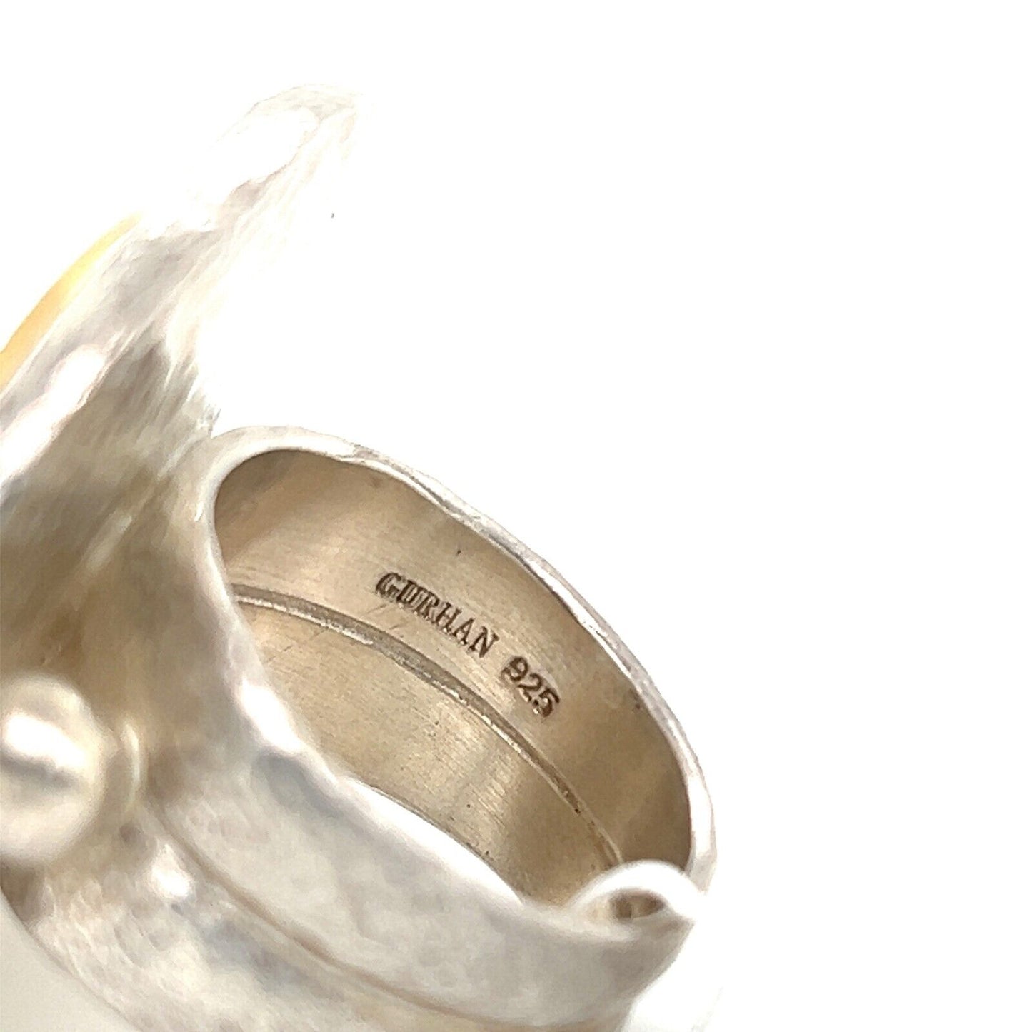 Gurhan Moon Beam Diamonds Sterling & 24k Gold Accent Round Top Ring - Size 6