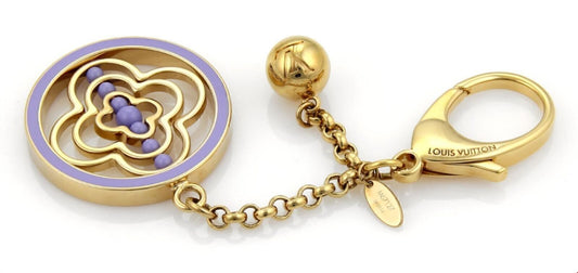Louis Vuitton Lilac Whirly Spinner Large Keychain Bag Charm
