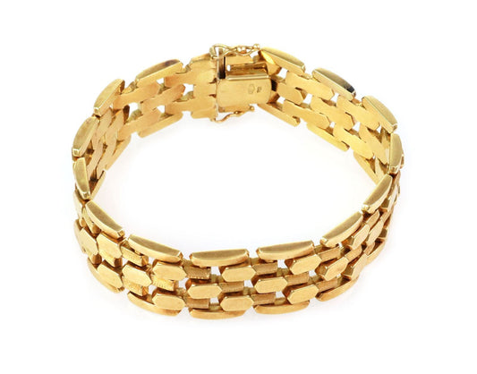 Flex Bar 18k Yellow Gold Link Bracelet