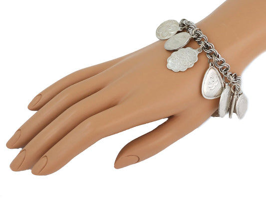 Towle 1971 Sterling Silver Twelve Days of Christmas Reversible Charm Bracelet