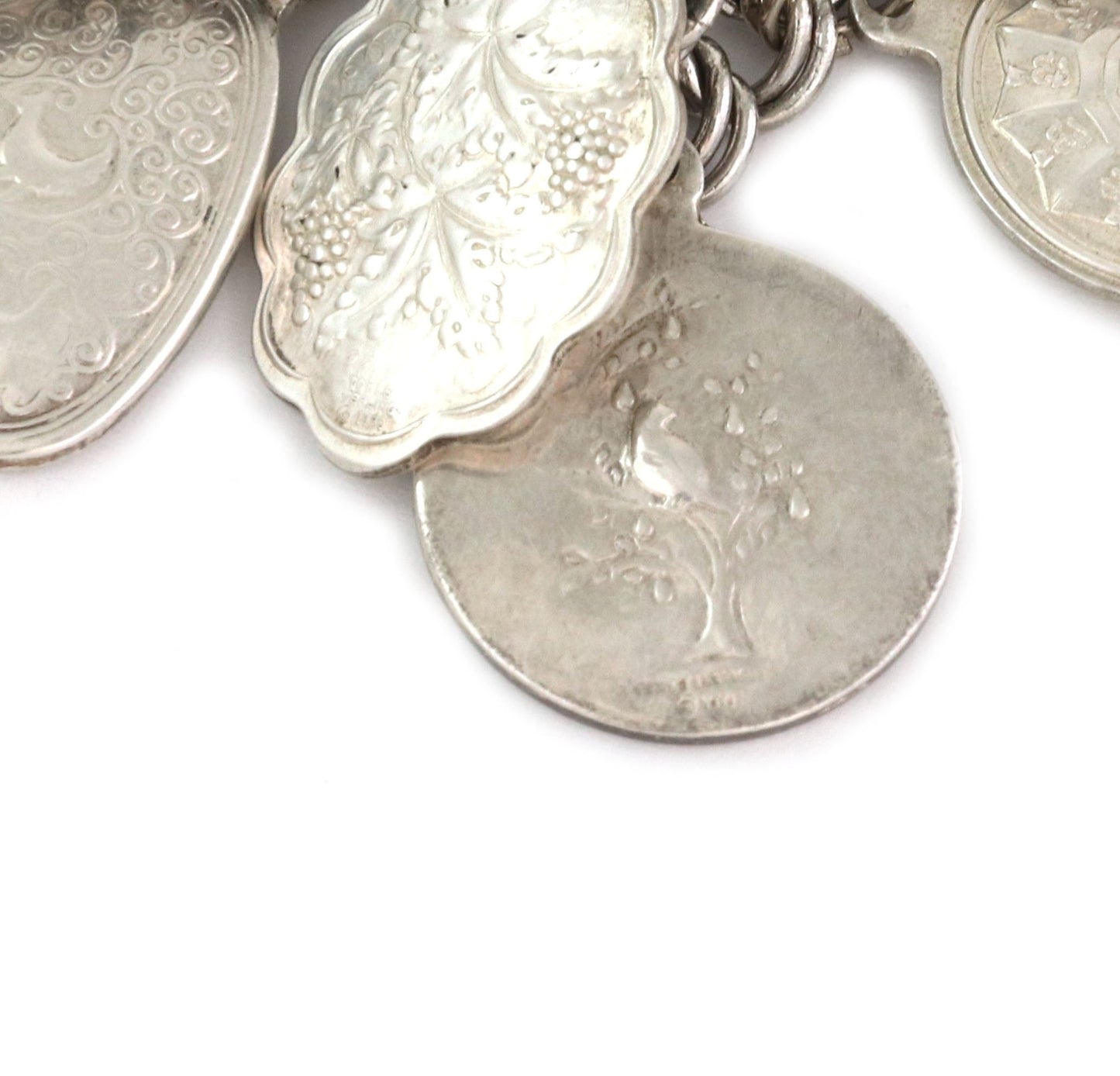 Towle 1971 Sterling Silver Twelve Days of Christmas Reversible Charm Bracelet