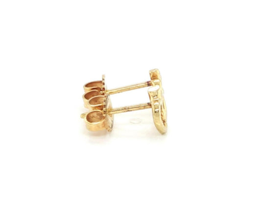 Tiffany & Co. Peretti Apple 18k Yellow Gold Stud Earrings