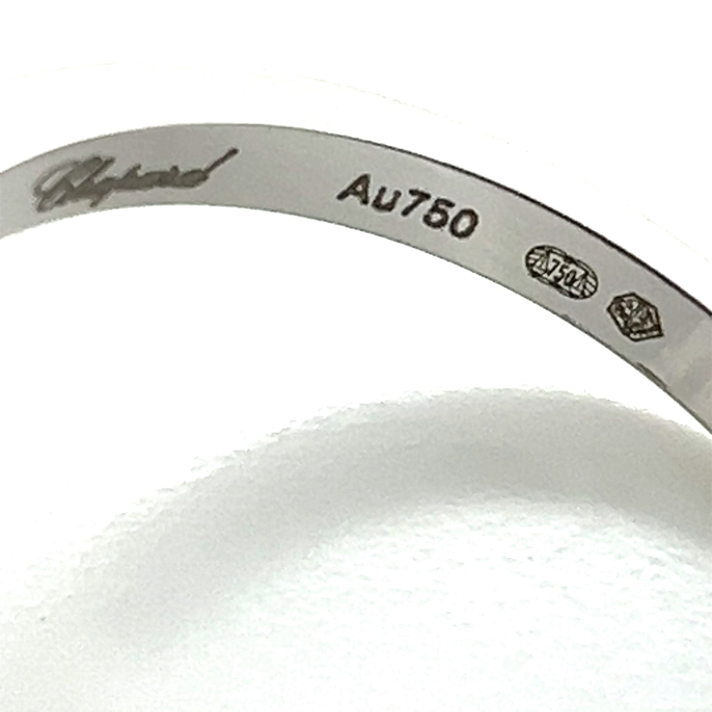 Chopard Happy Diamonds Hamsa Floating Diamond 18k White Gold Ring