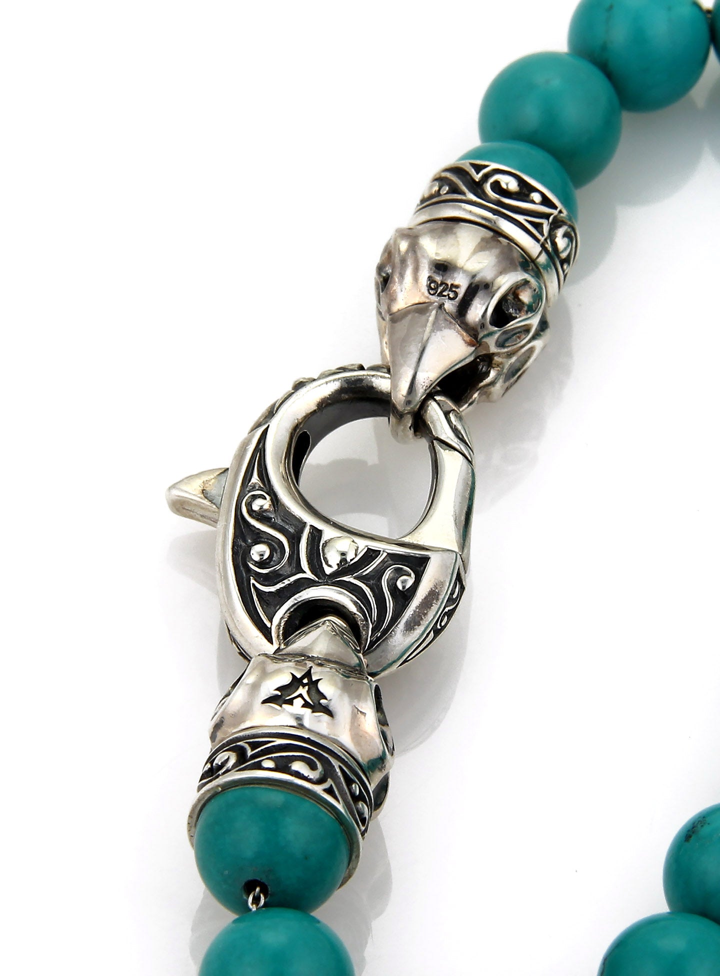 Stephen Webster Sterling Silver 10mm Turquoise Bead Bracelet