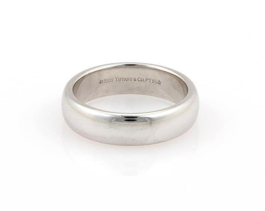 Tiffany & Co. Platinum Wedding Band Ring Size 9.5
