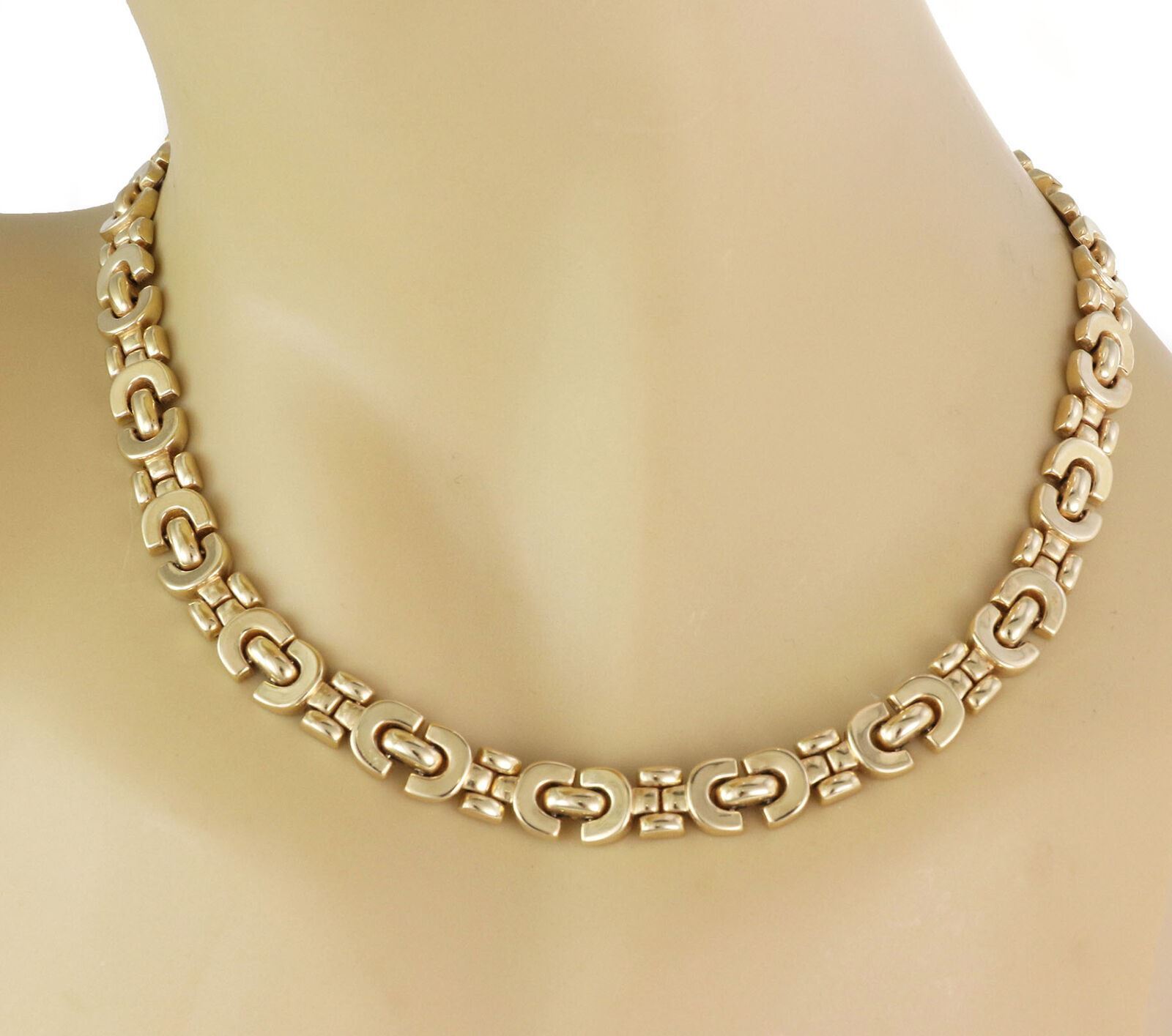 Fancy 14k Yellow Gold Link Necklace – Jewels by Joy - Main Image