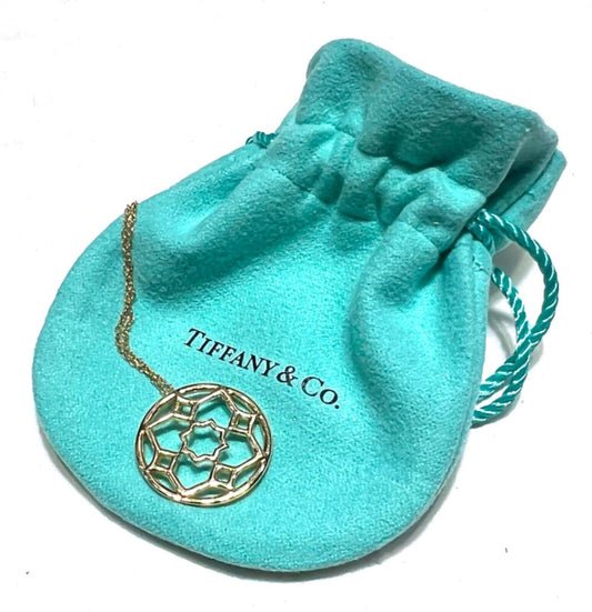 Tiffany & Co. Picasso 18k Yellow Gold Small Zellige Pendant Necklace