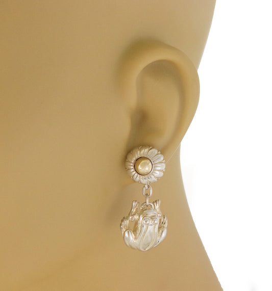 Kieselstein-Cord Sterling & 14k Gold Frog Dangle Earrings
