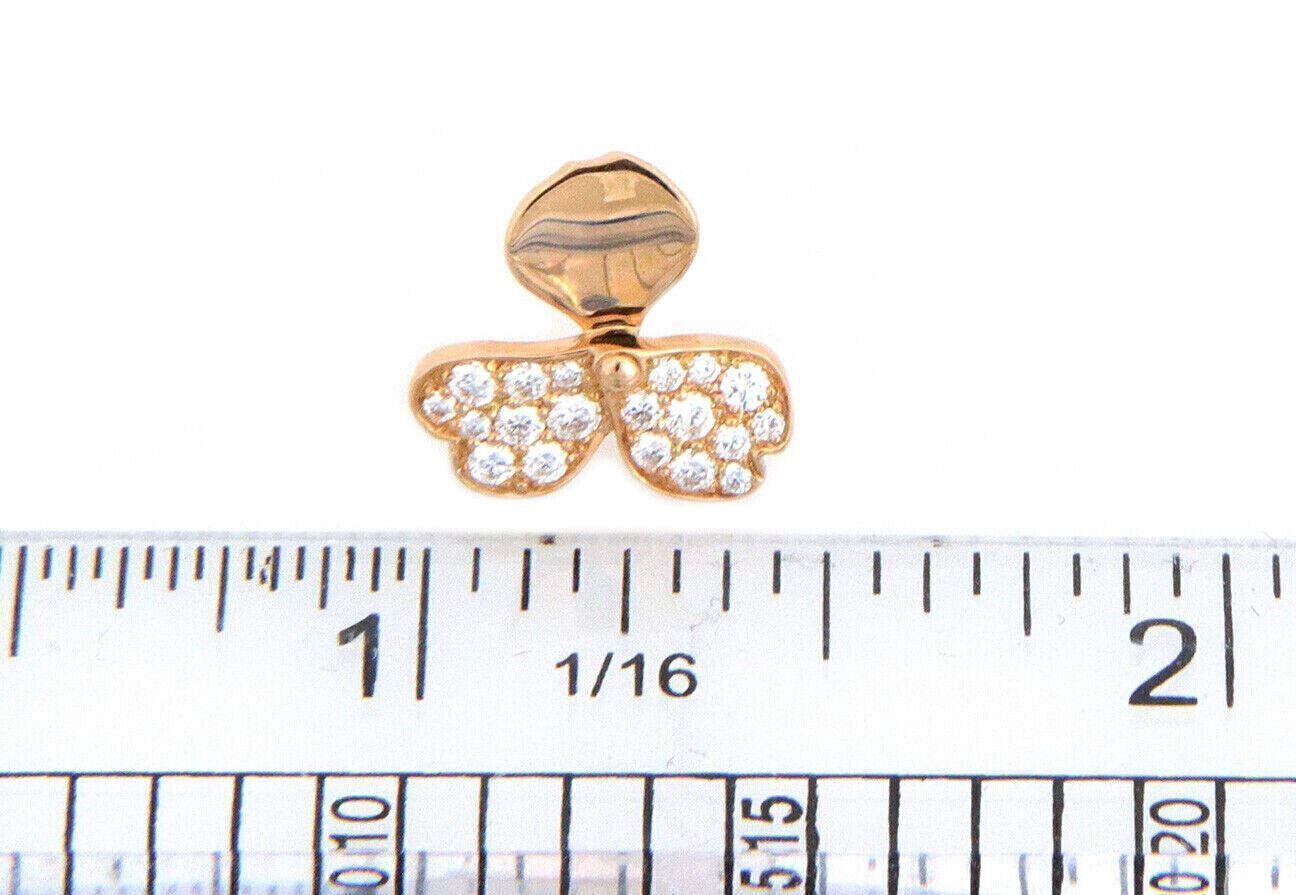 Tiffany & Co. Diamond 18k Rose Gold Paper Flower Stud Earrings