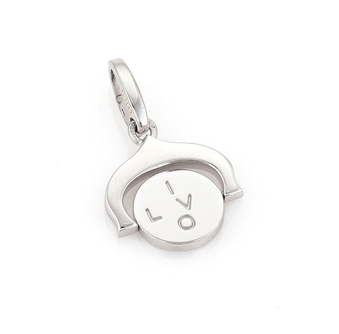 Cartier I Love You Spinner 18k White Gold Charm Jewels by Joy