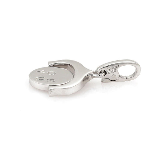 Cartier I Love You Spinner 18k White Gold Charm