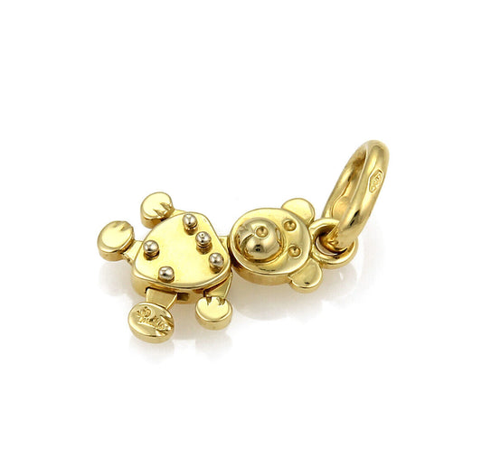 Pomellato Puppet Animated 18k Yellow Gold Bear Charm Pendant