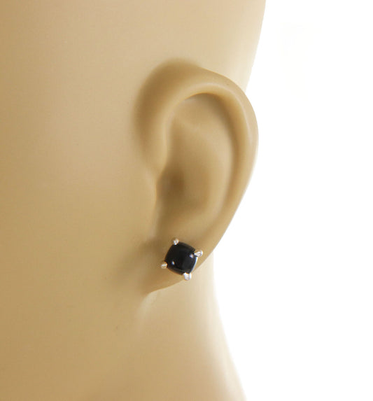 Tiffany & Co. Picasso Sugar Stacks Cabochon Onyx Sterling Silver Stud Earrings