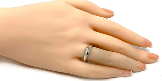 Tiffany & Co. Peretti Diamond Pointed Top Platinum Ring Size 6