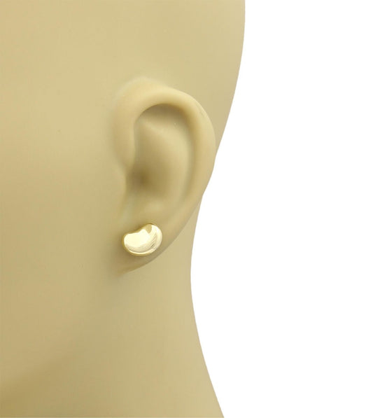 Tiffany & Co. Peretti 18k Yellow Gold Bean Stud Earrings