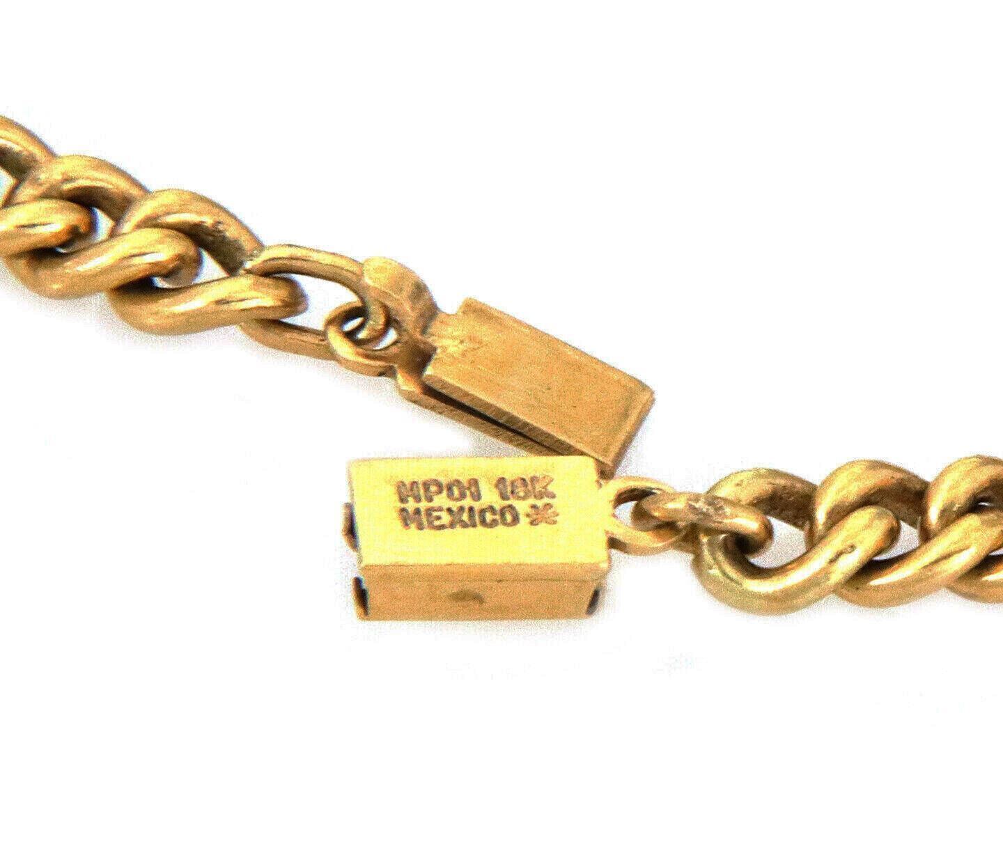 Seven Mariner 18k Yellow Gold Link Station Curb Chain Necklace