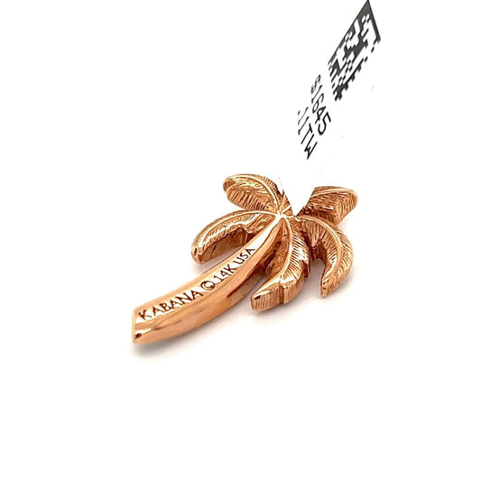 Kabana Pink MOP & Diamond 14k Rose Gold Palm Tree Charm Pendant
