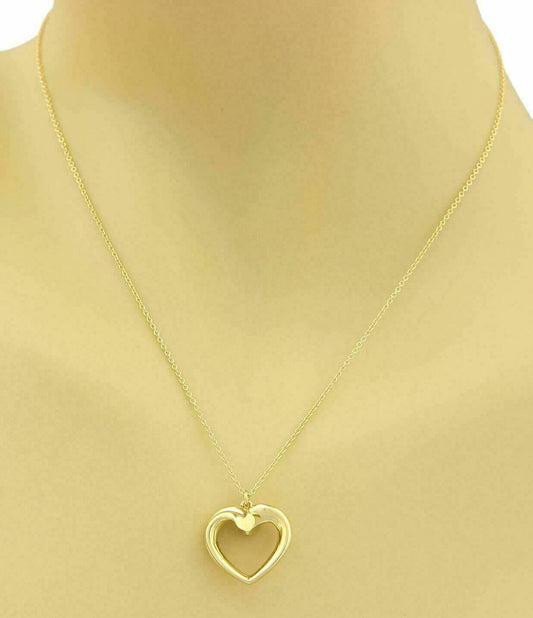 Tiffany & Co. Picasso Tenderness 18k Yellow Gold Heart Pendant Necklace
