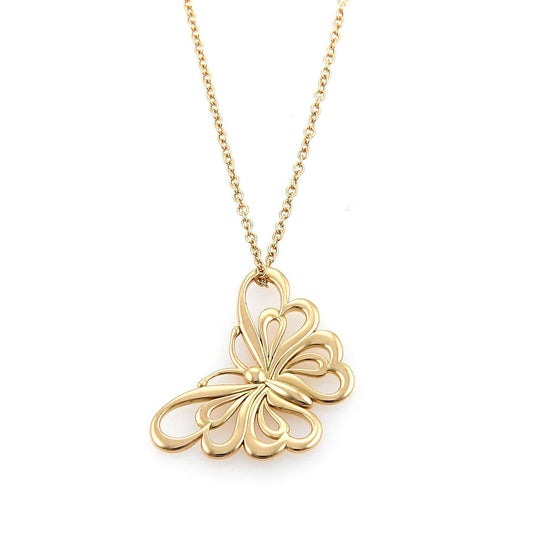 Tiffany & Co. 18k Rose Gold Butterfly Pendant Necklace | Necklaces | butterfly, catalog, Designer Jewelry, Necklaces, Tiffany & Co. | Tiffany & Co.