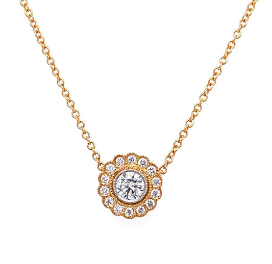 Tiffany & Co. Enchant 18k Rose Gold Platinum Diamond Pendant Necklace | Necklaces | catalog, Designer Jewelry, Necklaces, Pendants, Tiffany & Co. | Tiffany & Co.