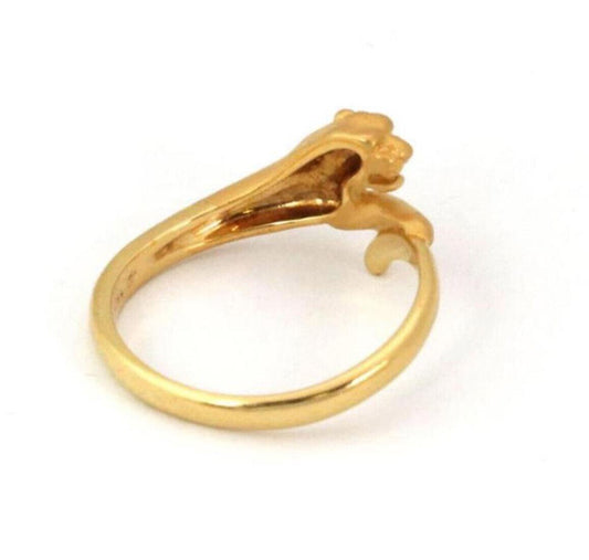 Carrera y Carrera 18k Yellow Gold Panther Ring - Size 6