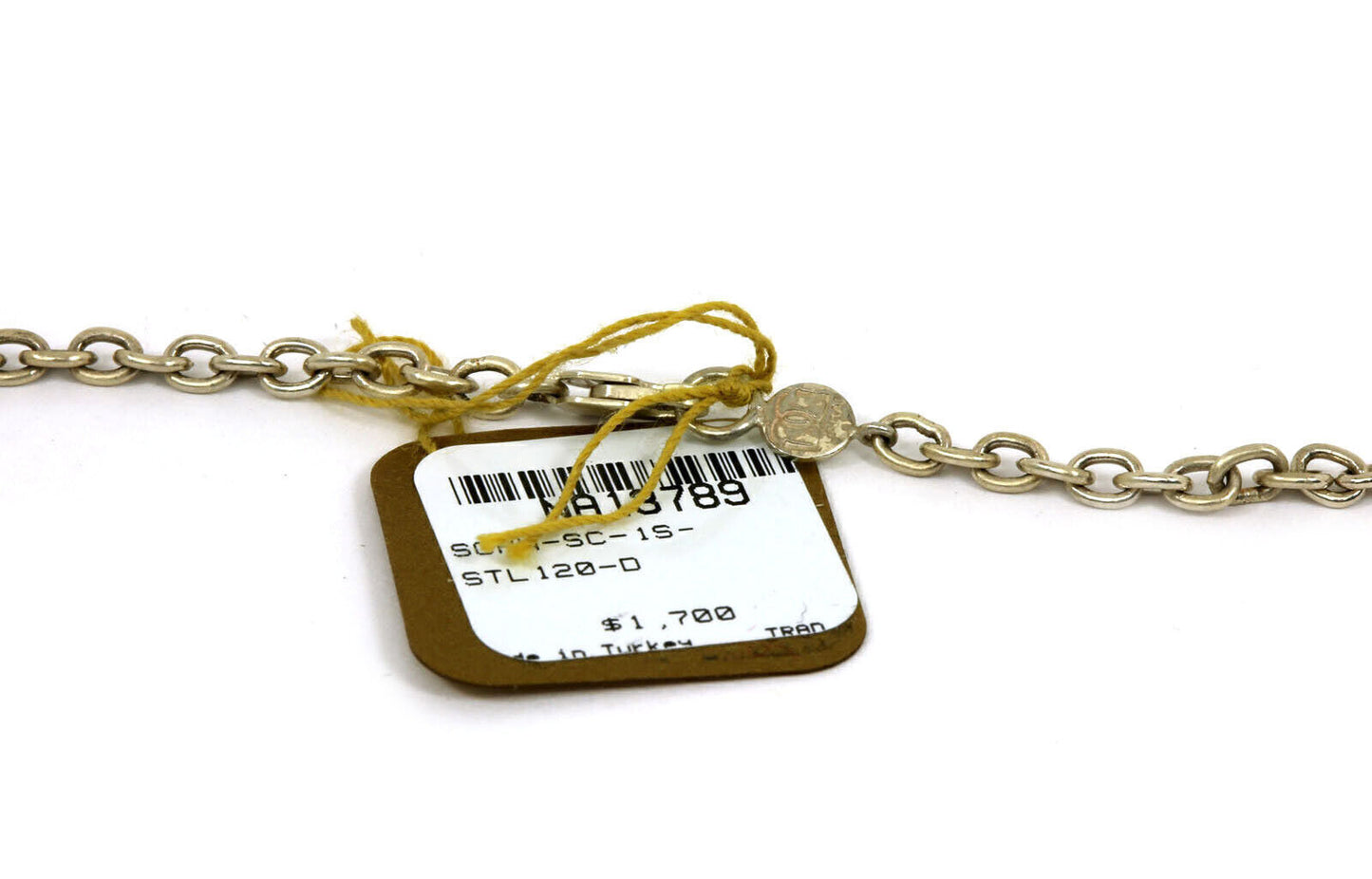 Gurhan Vortex Dark White Sterling & 24k Gold Overlay Spiral Chain Necklace