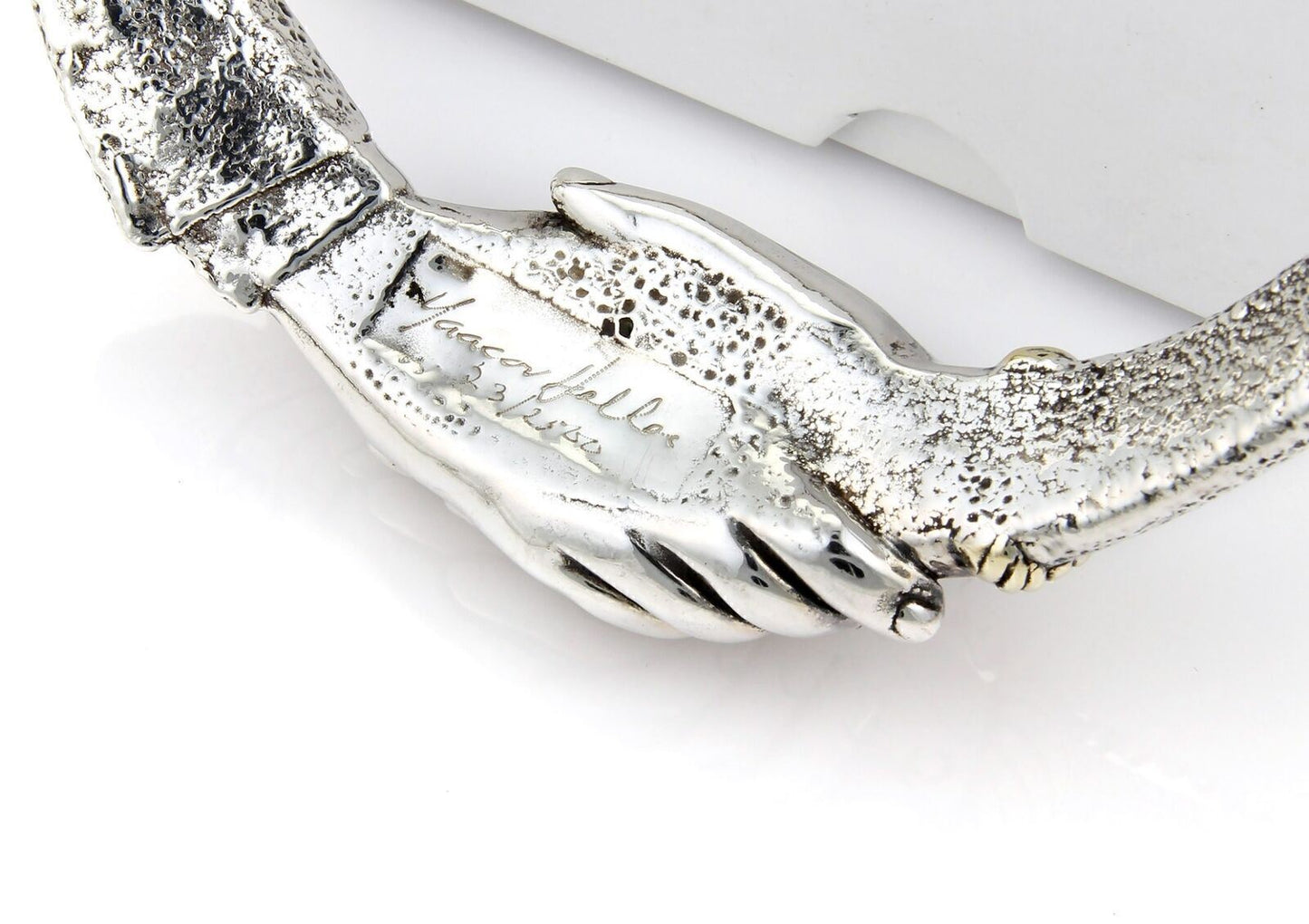 Yaacov Heller Handshake Choker Sterling Necklace LTD 23/250